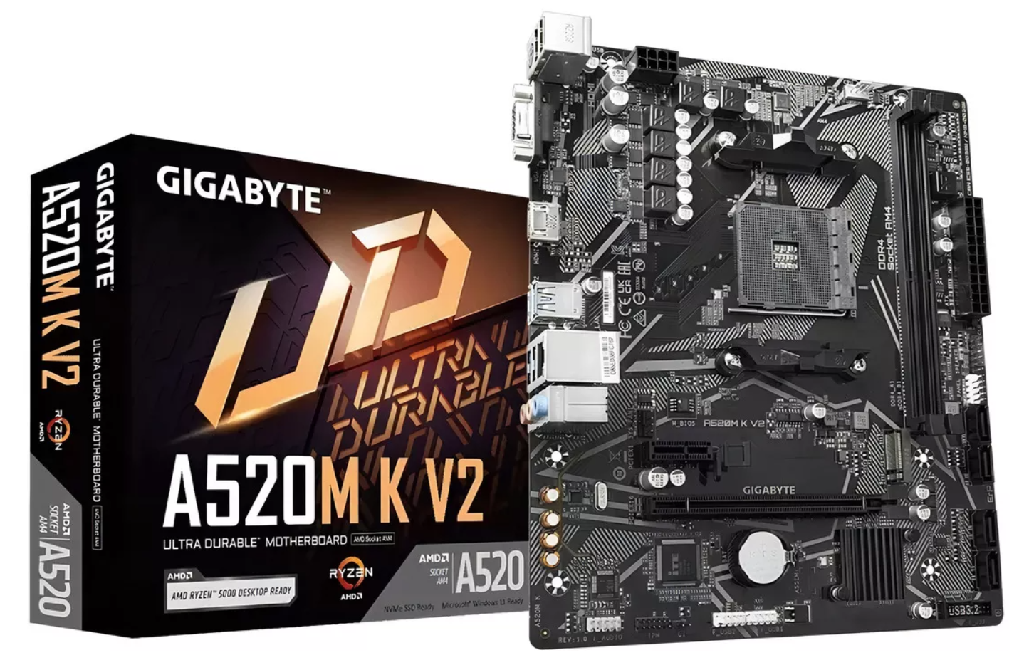 GIGABYTE A520M-K V2  AM4 RYZEN