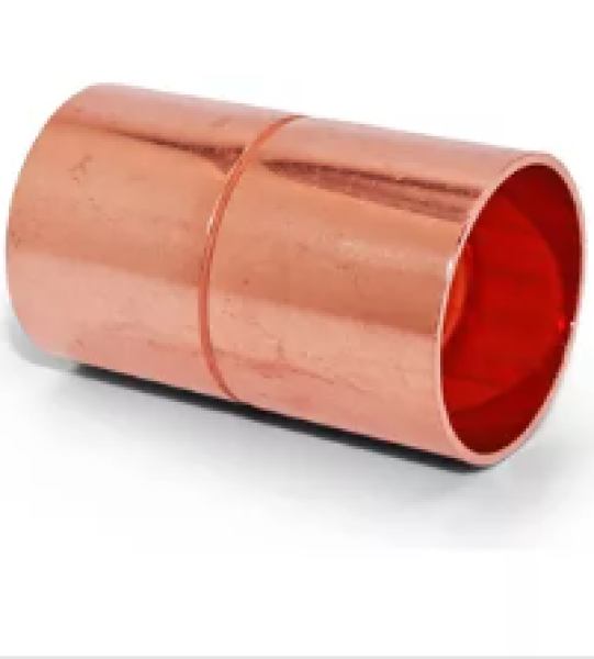 Union de cobre con tope de 3/8