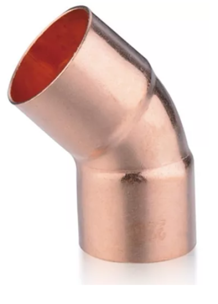 Curva de cobre de 7/8 ( 45° )