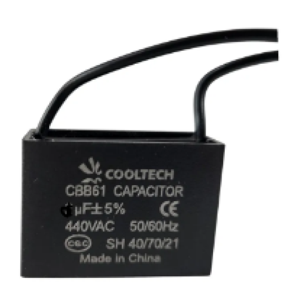 Capacitor cuadrado c/ cable de 1 uf cooltech