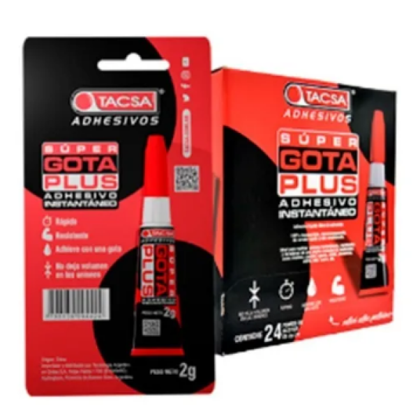 Adhesivo instantaneo en gota tacsa