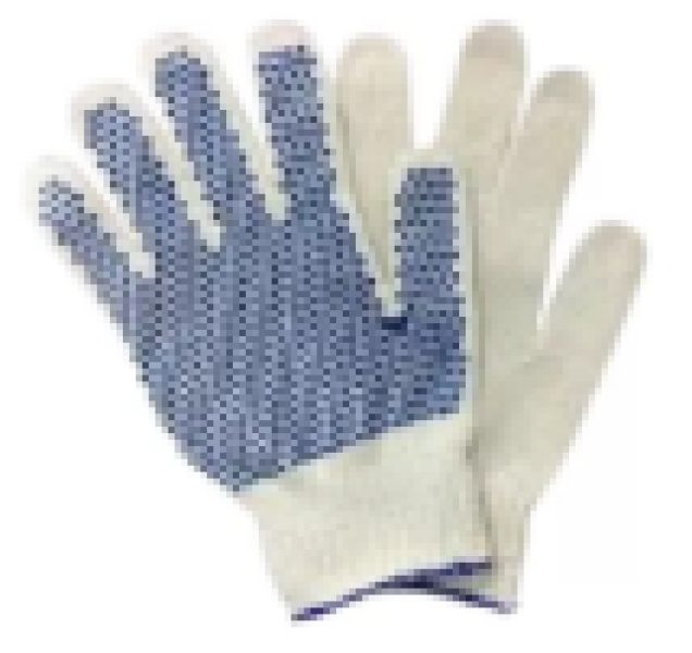 Guantes moteados blancos