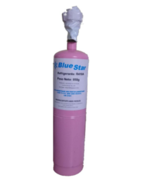 Gas r 410a lata x 750 grs blue star ( c/ valvula de carga )